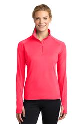 Sport-Tek Ladies Sport-Wick Stretch Half-Zip Pullover. LST850