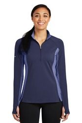 Sport-Tek Ladies Sport-Wick Stretch Contrast Half-Zip Pullover. LST854