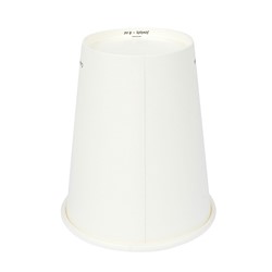 Jovials Paper Single Wall Hot Cup, White, 8 oz