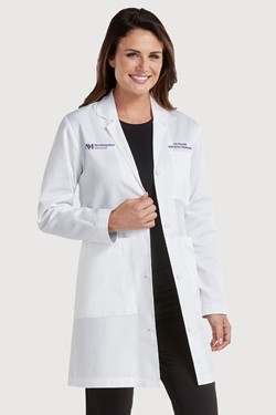 Women's Petite White Lab Coat