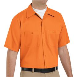 Men's Wrinkle-Resistant Cotton Work Shirt SC40OR