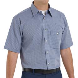 Men's Mini-Plaid Uniform Shirt SP84WB