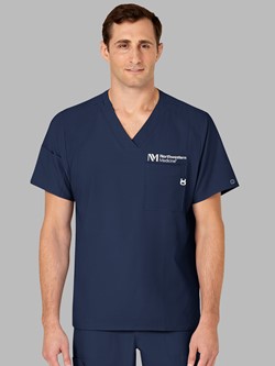 Men's V-Neck Scrub Top