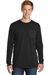 Port and Company Essential Pigment-Dyed Long Sleeve Pocket Tee. PC099LSP