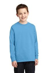 Port & Company Youth Long Sleeve Core Cotton Tee. PC54YLS