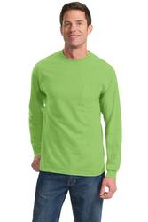 Port & Company Tall Long Sleeve Essential Pocket Tee. PC61LSPT