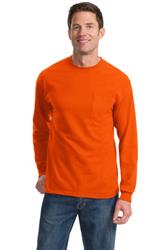 Port & Company - Long Sleeve Essential Pocket Tee.  PC61LSP