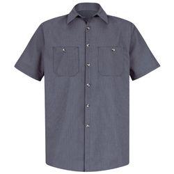 Red Kap Men's Industrial Microcheck Work Shirt - SP20