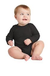 Rabbit Skins  Infant Long Sleeve Baby Rib Bodysuit. RS4411