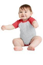 Rabbit Skins  Infant Baseball Fine Jersey Bodysuit. RS4430