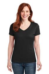 Hanes Ladies Nano-T Cotton V-Neck T-Shirt. S04V