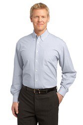 Port Authority Plaid Pattern Easy Care Shirt. S639