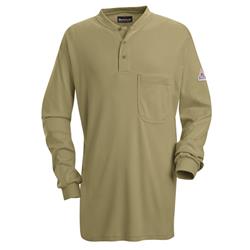 Long Sleeve Tagless Henley Shirt - EXCEL FR- SEL2