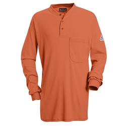 Long Sleeve Tagless Henley Shirt - EXCEL FR- SEL2