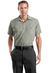 Red Kap Long Size Short Sleeve Industrial Work Shirt. SP24LONG
