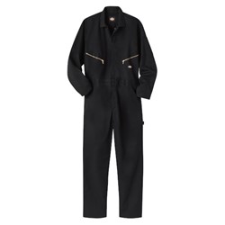 M DICKIES TWL DELUXE LS COVERALL BK 4879BK