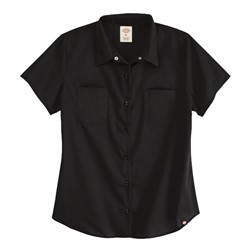 W DOW POPLIN SS SHIRT BK 5350BK