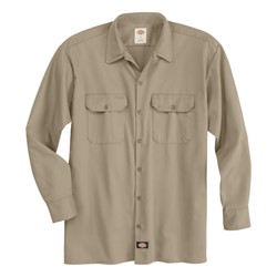 M DICKIES HVYWT TWILL LS SHIRT KH 5549KH