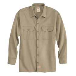M DICKIES TWILL LS SHIRT ORGNL KH 5574KH