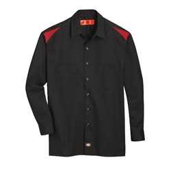 M DOW SHOP TEAM LS SHIRT BK E RD 6605BR