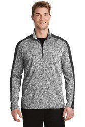 Sport-Tek  PosiCharge  Electric Heather Colorblock 1/4-Zip Pullover. ST397