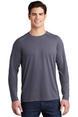 Sport-Tek PosiCharge  Long Sleeve Tri-Blend Wicking Raglan Tee ST400LS