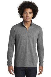 Sport-Tek PosiCharge Tri-Blend Wicking Quarter-Zip Pullover. ST407