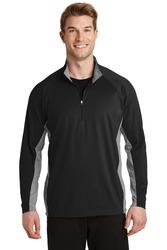 Sport-Tek  Sport-Wick  Stretch Contrast 1/2-Zip Pullover. ST854