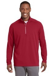 Sport-Tek Sport-Wick Textured 1-4-Zip Pullover. ST860