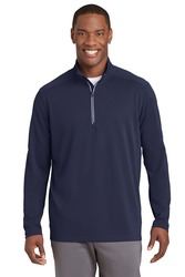 Sport-Tek Sport-Wick Textured Quarter-Zip Pullover.  ST860