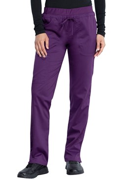 Cherokee Mid Rise Tapered Leg Drawstring Pant - WW105