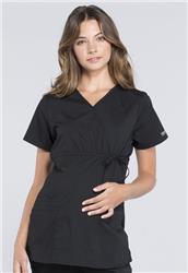 Cherokee Workwear WW Professionals Maternity Mock Wrap Top WW685