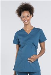 Cherokee Workwear Maternity Mock Wrap Top WW685