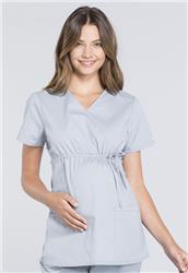 Cherokee Workwear WW Professionals Maternity Mock Wrap Top WW685