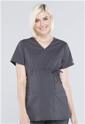 Cherokee Workwear WW Professionals Maternity Mock Wrap Top WW685