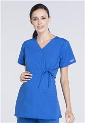 Cherokee Workwear WW Professionals Maternity Mock Wrap Top WW685