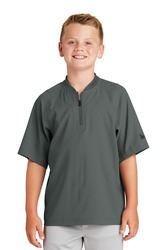 New Era Youth Cage Short Sleeve Quarter-Zip Jacket. YNEA600