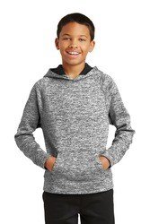 Sport-Tek  Youth PosiCharge  Electric Heather Fleece Hooded Pullover. YST225