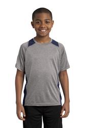 Sport-Tek  Youth Heather Colorblock Contender  Tee. YST361