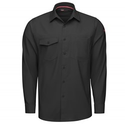 Red Kap® Men's Cooling Long Sleeve Work Shirt - TSM4BK