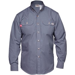 FR Long Sleeve Navy GlenGuard Shirt - 284FRG5