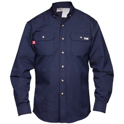 FR L/S Navy GlenGuard Shirt - 281FRG5