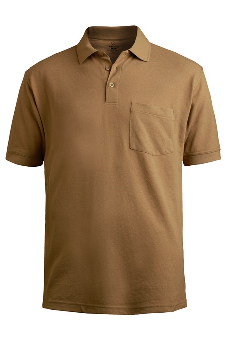 Blended Pique Short Sleeve Polo With Pocket 1505