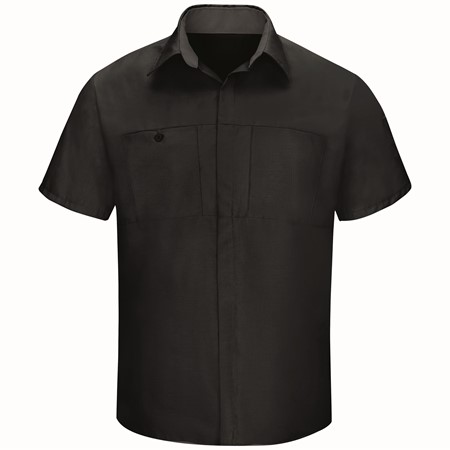 Men's Short Sleeve Performance Plus Shop Shirt With Oilblok Technology SY42BC