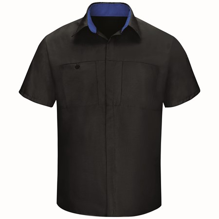 Men's Short Sleeve Performance Plus Shop Shirt With Oilblok Technology SY42BR