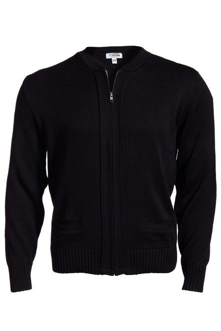 Full-Zip Heavyweight Acrylic Sweater 4372
