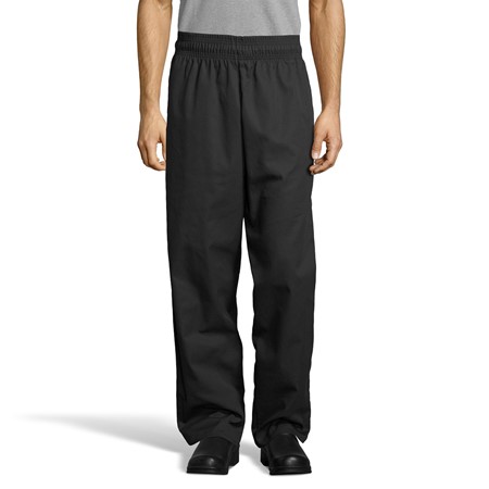 Classic Basic Baggy Chef Pant 3 Inch Elastic Waist Easy-Care 65-35 Poly Cotton Twill - 7.5 Oz 4000