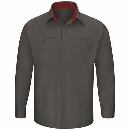 Men's Long Sleeve Performance Plus Shop Shirt with OilBlok Technology SY32CF