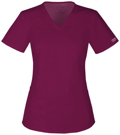 Cherokee Ladies Workwear WW Core Stretch  V-Neck Top 4710