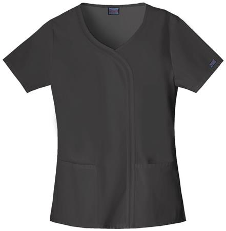 Cherokee Workwear Mock Wrap Top 4747